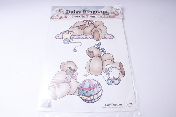 Daisy Kingdom, Day Dreams, Bears, Iron-On Transfers, Emblem, Patch, Clothing, Accessory, Outfit, Vintage, Collectible, ~ 20-02-63