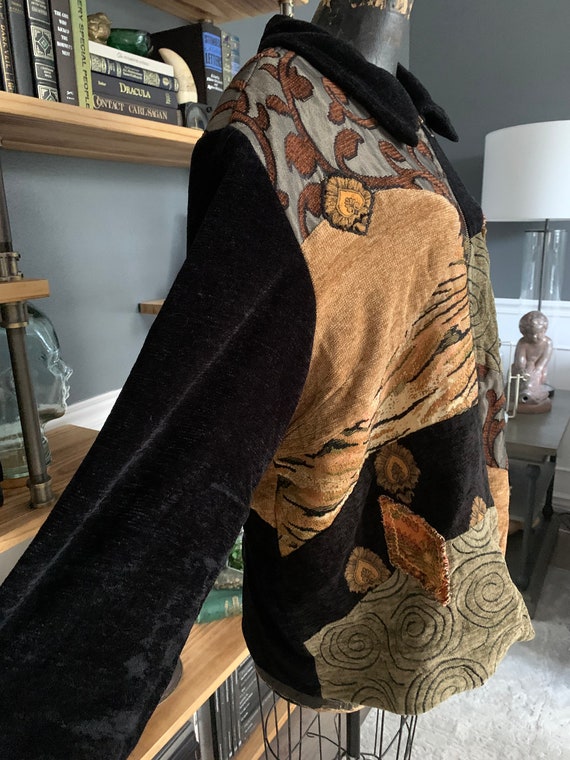 Carpet Jacket, by Julia Ku, Patchwork Texture, Fr… - image 2