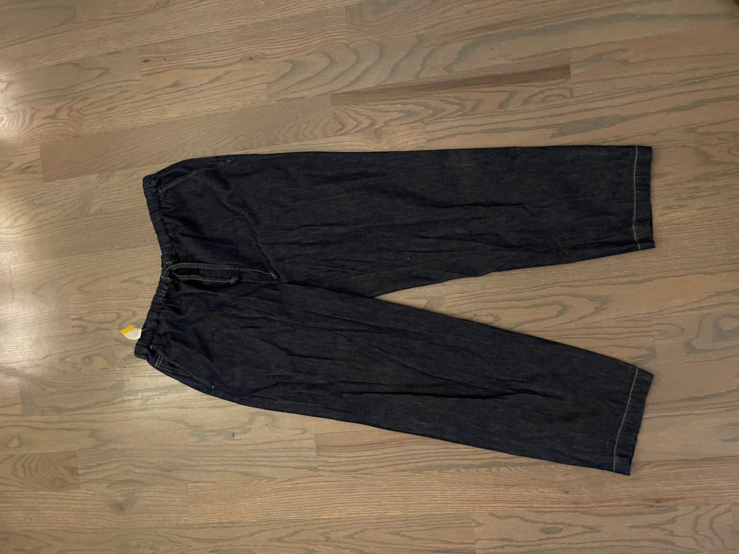 Marsh Landing Petites Cotton Blue Pants Side Pockets Etsy