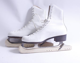 【SCULPTOR】90s レースレギンス ホワイト White Ice Skates, Winter Sports, Figure Skating, Elegant