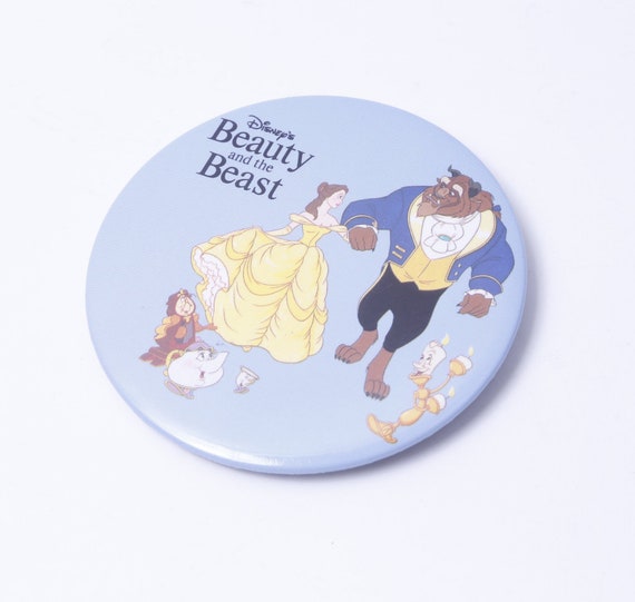 Disney, Beauty and the Beast, 1990s, Round, Pin, … - image 1