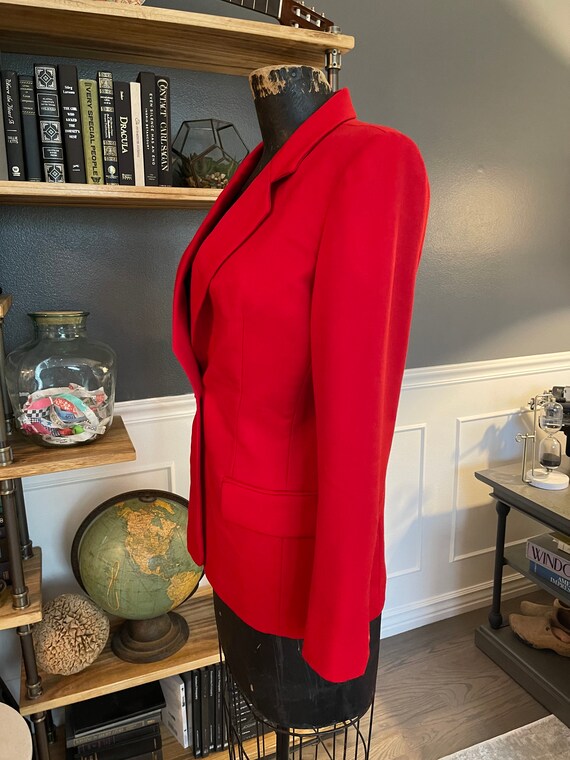 Pendleton, Red, Suit Jacket, Blazer, Long Sleeves… - image 4