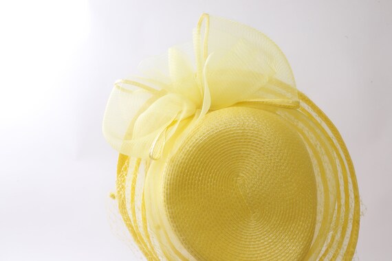 Yellow, Summer, Bow, Fascinator, Mini Hat, Women'… - image 3