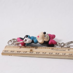 Disney Minnie Mouse Swing Ring Keyring Vintage Hanging Figure ~ 260423-WH 1094 image 3