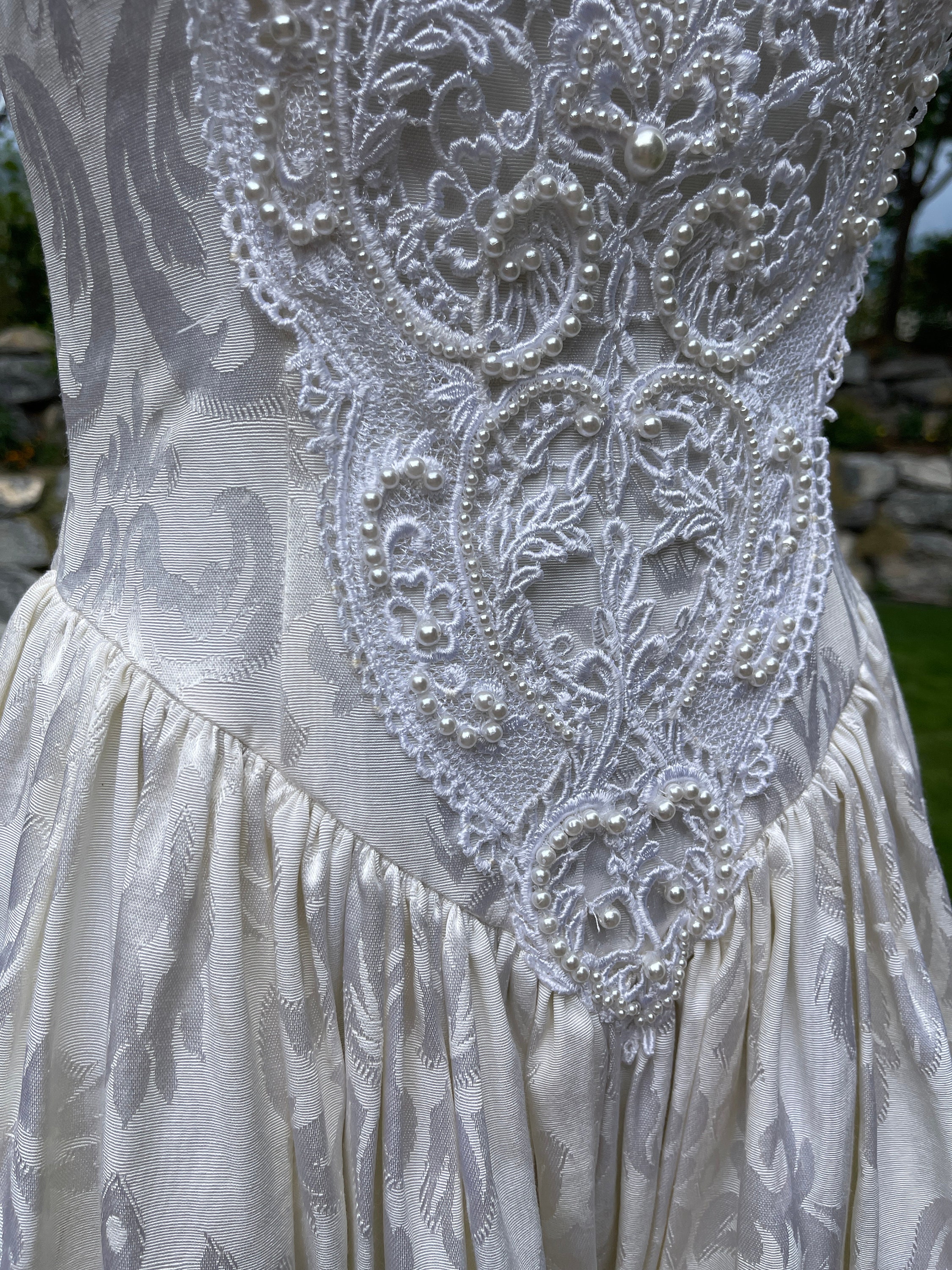 美品　Jessica McClintock　ビーズドレス　ウェディングドレス Jessica Mcclintock, Ivory, Wedding Dress, Floral, Beaded