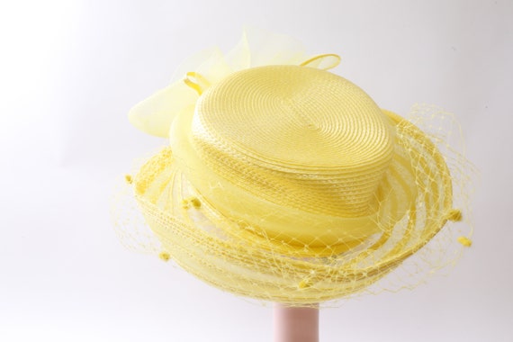 Yellow, Summer, Bow, Fascinator, Mini Hat, Women'… - image 2