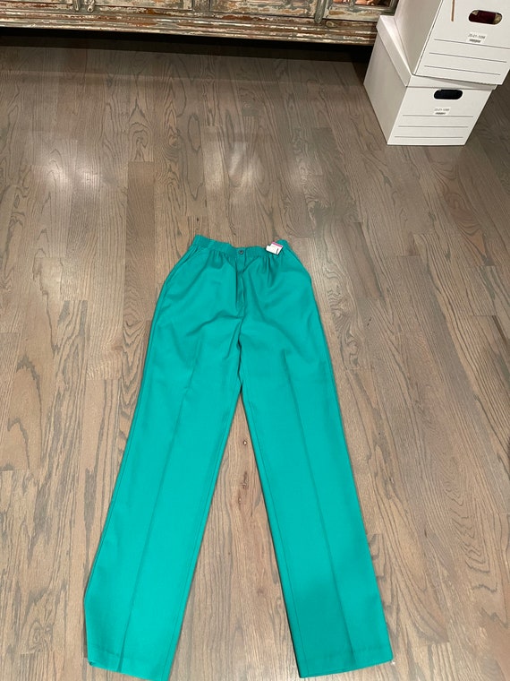 Pykettes, Blue-Green, Trousers, Pants, Elastic Wa… - image 1