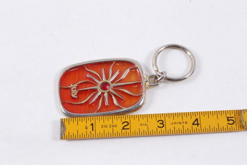Red Star Keychain July, Red Shield, Keychain, Star, Red Stone, Children, Vintage ...