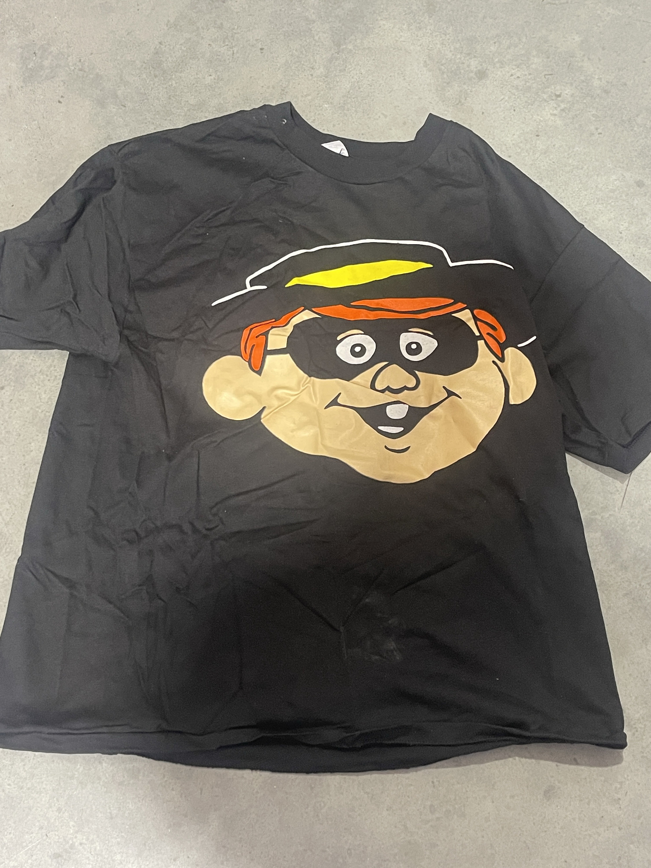 Mcdonald's, Hamburglar, Black T-shirt, 90s Hanes, Single