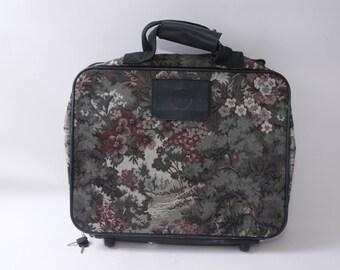 floral luggage bag