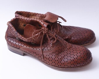 Patricia Nash Leather Brown Brogues 
