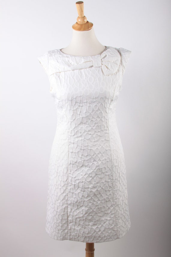 Sandra darren white dress cheap