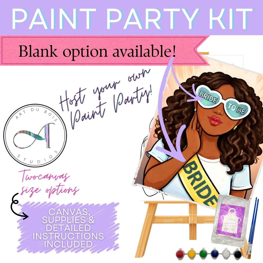 Bachelorette Paint Party – Bride to Be Sip and Paint Activity – Bridal ...