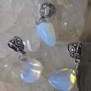 Opalite Pendant, Opalite, Opalite Tumbled Pendant, Opalite Charm, Opalite Crystal Pendant, Opalite Jewelry, Opalite Tumbled, Opalite Stone