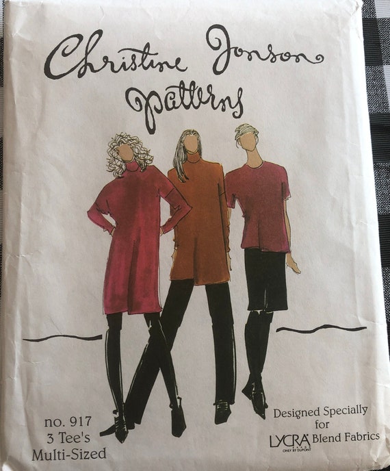 Christine Jonson Patterns UNCUT and Factory Folded Etsy Canada