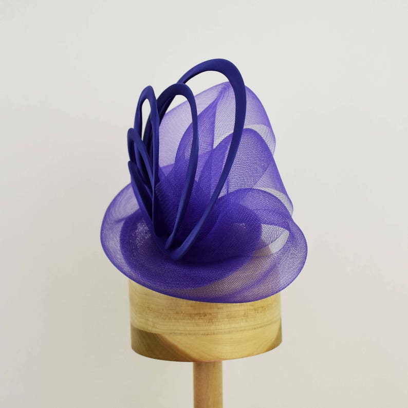 Orange Fascinator 'sydney' Sinamay and Horsehair Hat Etsy