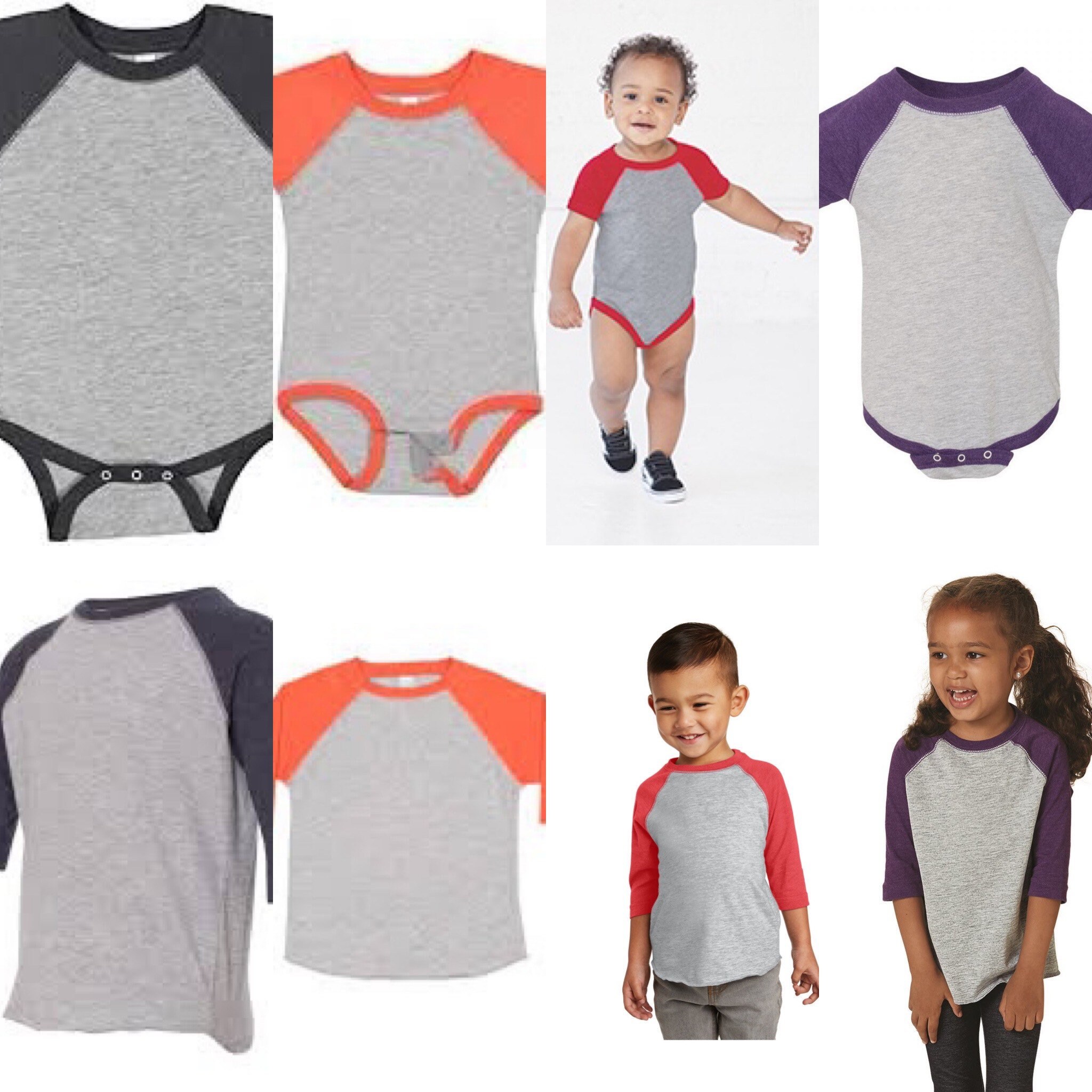 Wholesale Rabbit Skins Raglan Bodysuits and Shirts Etsy
