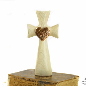 Religious Gift - Bible Cross® with Copper Heart