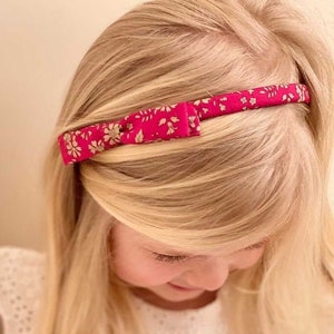 Liberty Alice Band - Liberty Bow - Slim Liberty Print Bow - Skinny Hairband - Baby Bow - Gift for her- Tana Lawn Hair Accessories