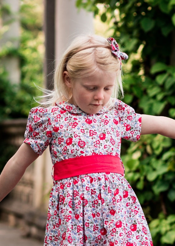 liberty print flower girl dresses