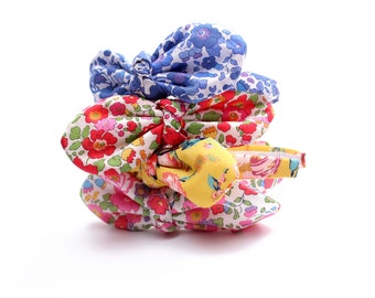 Top Knot Alice Band - Festival Head Band - Floral Bow Headband - Liberty Print Hair Band -  Liberty Hair Bow - Hair accessories