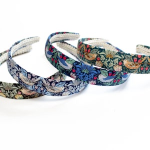 Liberty Print Alice Band - William Morris Headband -  Ladies Hair - Floral Headband - Girls Hair Band -  Liberty Hair Bow - Hair accessories