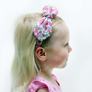 Top Knot Alice Band - Festival Head Band - Floral Bow Headband - Liberty Print Hair Band -  Liberty Hair Bow - Hair accessories