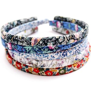 Liberty Print Alice Band - Slim Headband - Girls Floral Hair Band -  Liberty Hair Bow - Hair accessories - Toddler Alice Bands