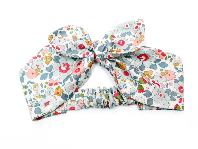 Liberty Print Hair Band Top Knot Headband Betsy Baby Turban Girls Hair Tie Liberty Hair Bow Hair accessories Best selling image 1