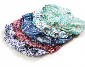 Liberty Baby Bloomers - Nappy Covers - Floral Diaper Cover - Toddler Liberty Knickers - Knickerbockers -Girls Blue Shorties