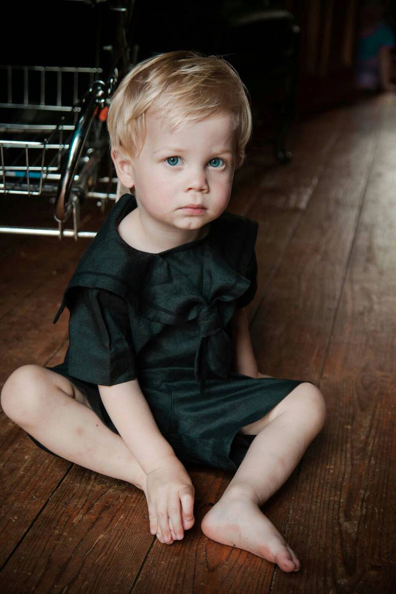 Gothic baby clothes black boys suit goth steampunk baby Etsy