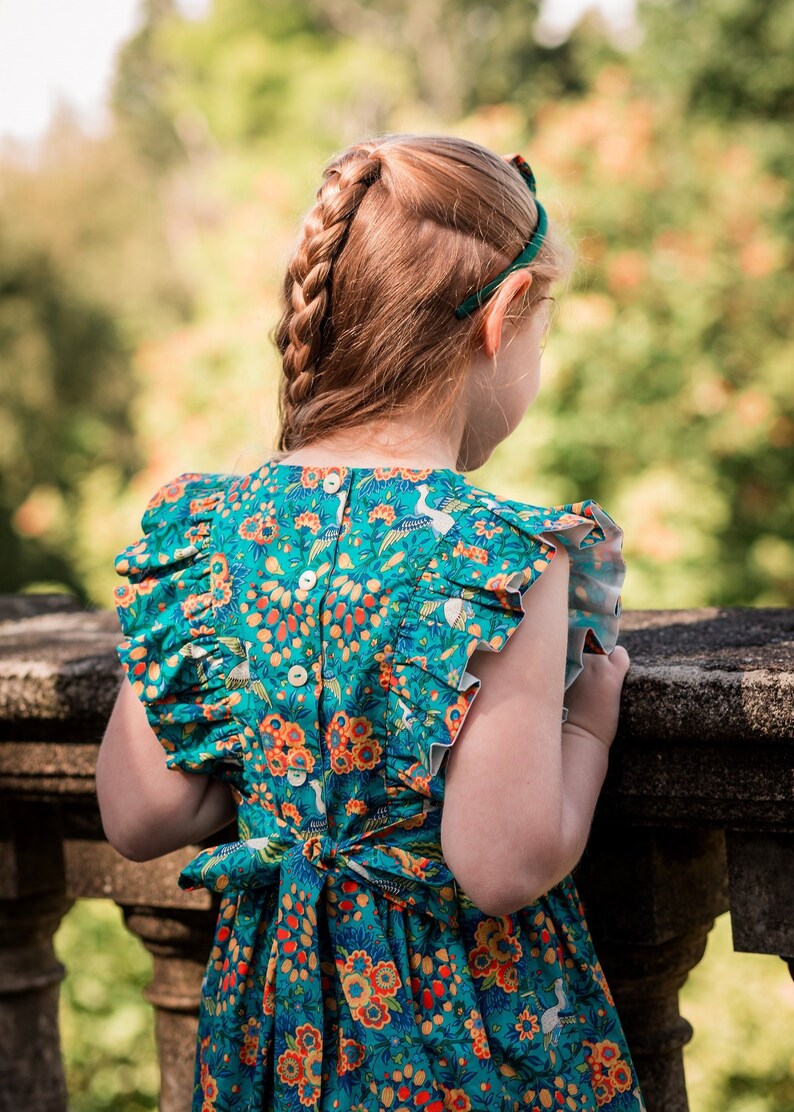 liberty print flower girl dresses