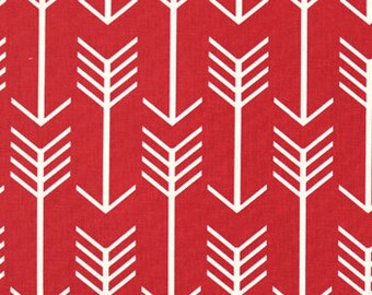 Premier Prints Arrow in Timberwolf Red/Macon Home Decor fabric, 1 yard