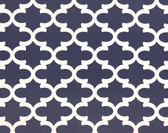 Premier Prints Fynn in Light Navy Blue (Premier Navy) 7 oz Cotton Home Decor fabric, 1 yard