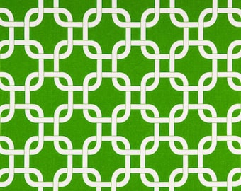 Premier Prints Geometric Gotcha in Callie Green 7 oz Cotton Home Decor fabric, 1 yard