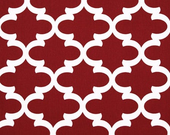Premier Prints Fynn in Timberwolf Red Macon Home Decor fabric, 1 yard 7 oz Cotton