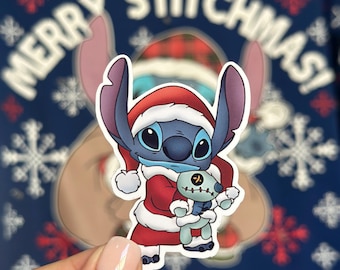 Santa Stitch Sticker