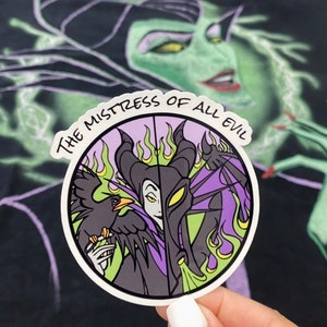 Disney Villain Maleficent Dragon Sticker