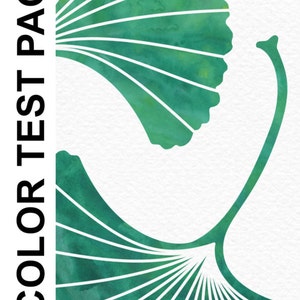 Digital Printable Artwork Ginkgo Leaf Gingko Ginko Print Teal - Etsy