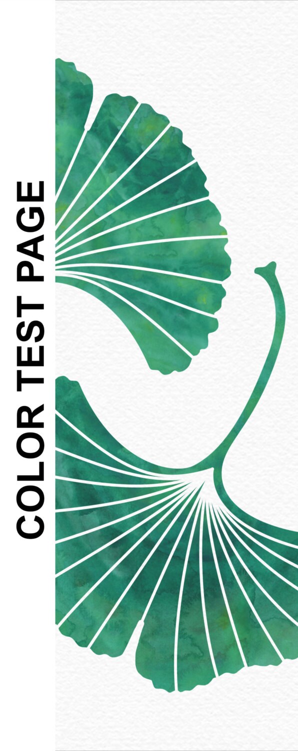 Digital Printable Artwork Ginkgo Leaf Gingko Ginko Print Teal - Etsy