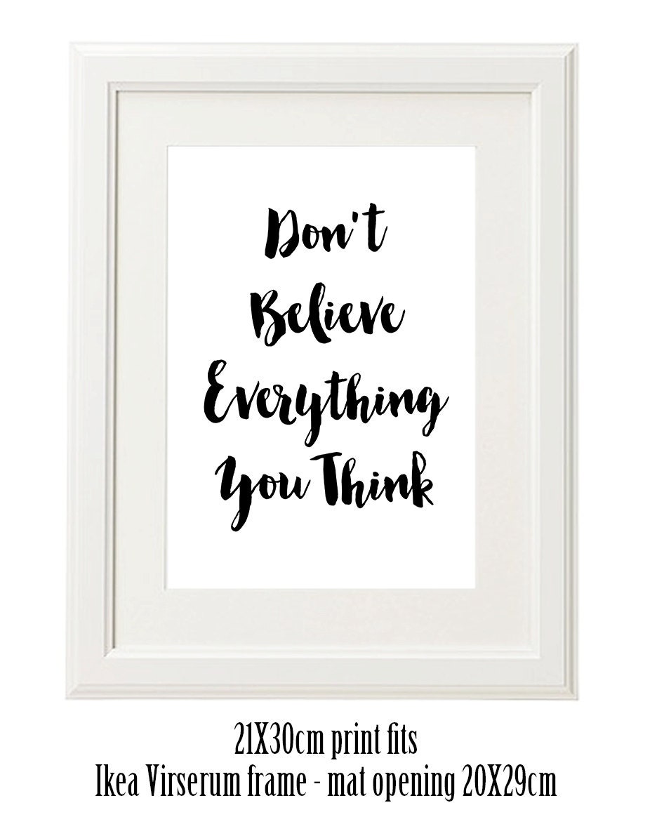 Printable Quote Digital Download Instant Black &amp; White Modern - Etsy