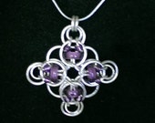 Chain Mail Celtic Cross Pendant