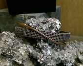 Woven Copper Unisex Layered Cuff Bracelet