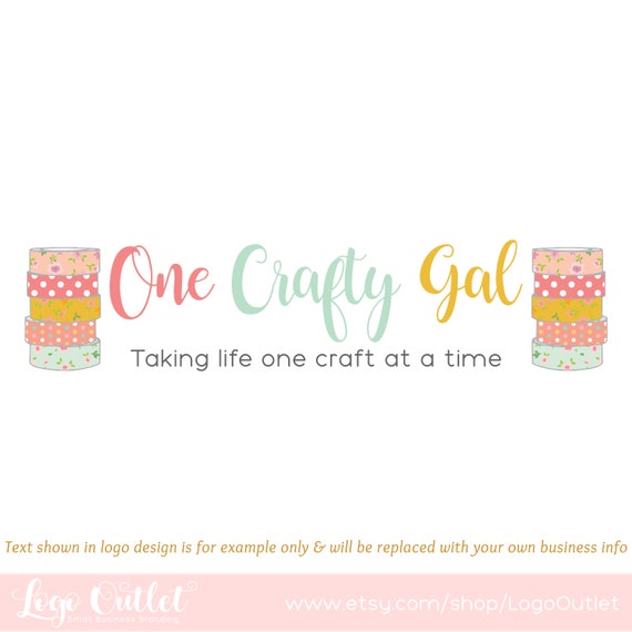 Craft Premade Logo Design & Blog Header Includes Files for Web Print  Watermarks Perfect for Crafter, Boutique, Diy Blog More - Etsy