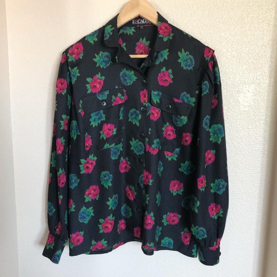 Escada by Margaretha Ley wool blend blouse
