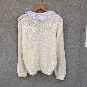 Vintage lace collar cardigan image 2