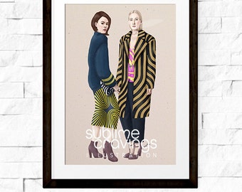 Fashion illustration - Art print -  Ahead of the Curve