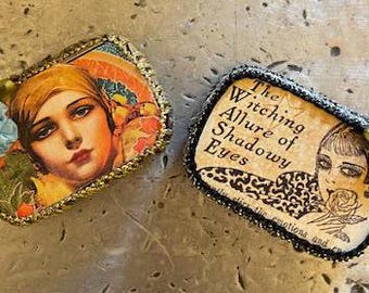 FREE SHIPPING: Altered Altoid Tins sewing kits girlfriend gifts unique stocking stuffers recycled art