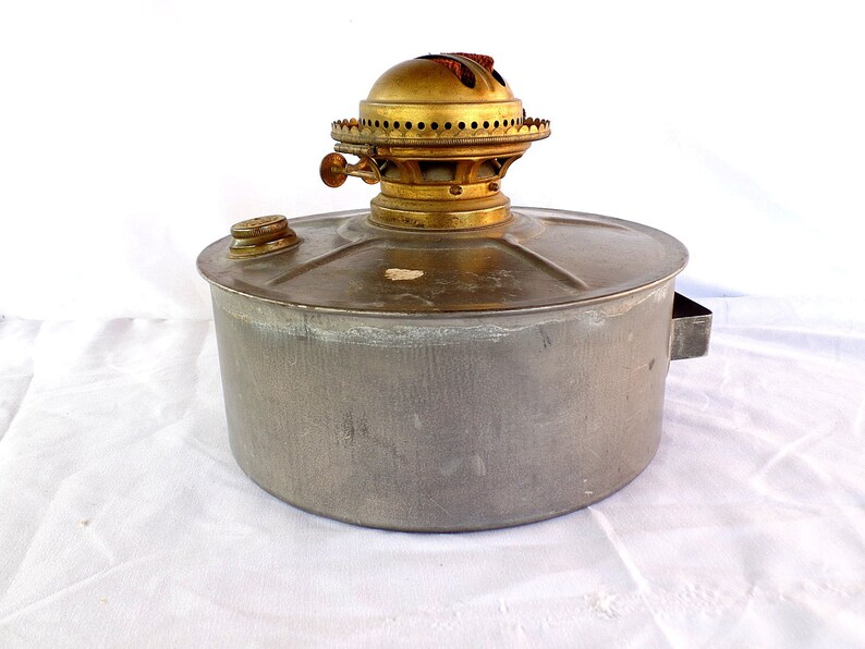 Vintage P A Kerosene Chicken Brooder Heater Lamp Double Wick Base