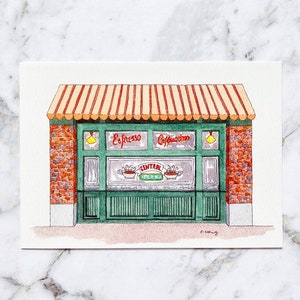 F.R.I.E.N.D.S. Central Perk Postkarte | Friends TV-Show Postkarte | Handgezeichnet Postkarte | Postkarte Aquarell | Postcrossing (PC-016)